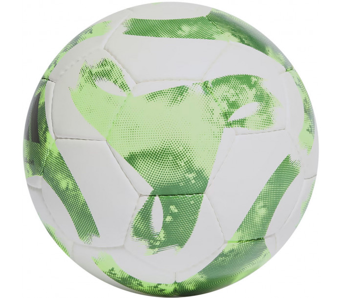 Мяч футбольный "ADIDAS Tiro Match HT2421", р.5, FIFA Basic, 32 панелей, ПУ, ручная сшивка, бело-зелёный-фото 2 hover image